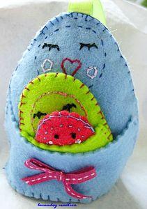 Mes poupées russes en feutrine matriochka maman bebe lcb