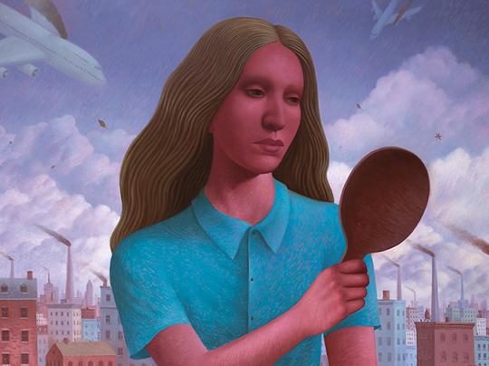 Painting by Alex Gross