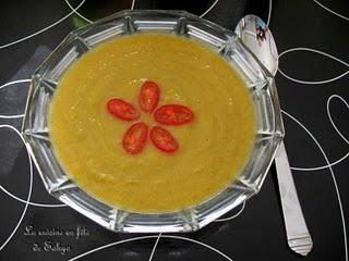 Potage à la courge musquée ( Butternut ) aux carottes et au gingembre Potage à la courge musquée ( Butternut ) aux carottes et au gingembre