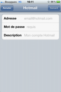 iOS 5: Hotmail sera intégré au client mail