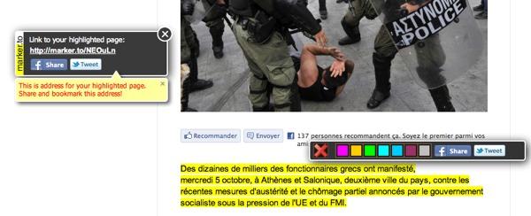 markerto markerto marker.to: surligner et partager une page Web en quelques clics