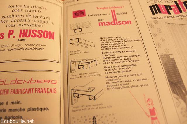 Un catalogue vintage : 1971, Bricolage maison, Le Bon Marché rue de Sèvres