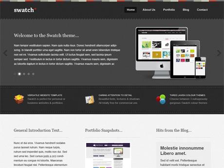 swatch Swatch, un thème Wordpress portfolio business gratuit