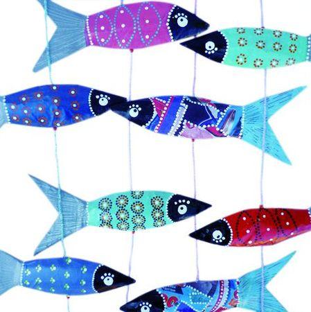 Petites nouveautés d'automne : Passer'ailes, Karuni, la Vie devant Soie, Soieries du Mékong, l'Esprit Crafteuse ... mobile_poissons_miis_art_dines