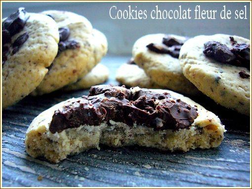 Cookies chocolat à la fleur de sel cookies chocolat fleur de sel