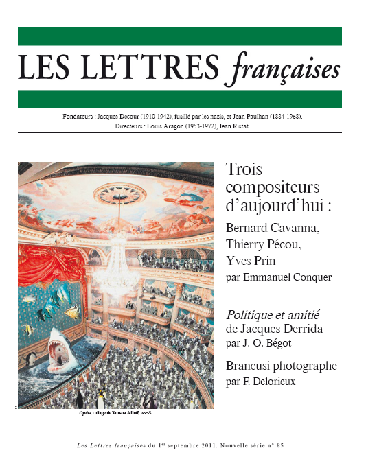 Une des lettres Françaises sept-2011-revue-littéraire-culturelle