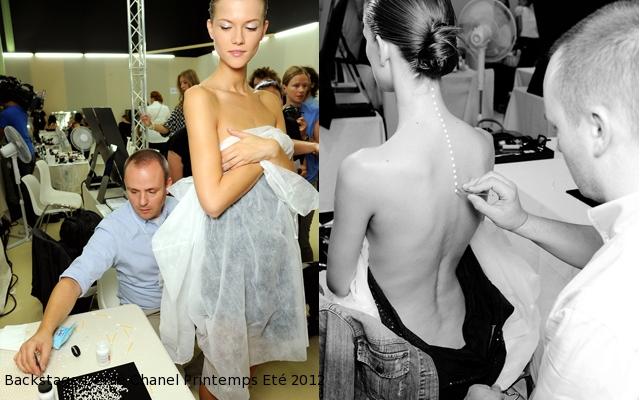 Tendance Body Art Eté 2012: Les piercings perlés de Chanel