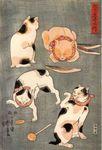 poulpe chat-ponais chat kuniyoshi Utagawa
