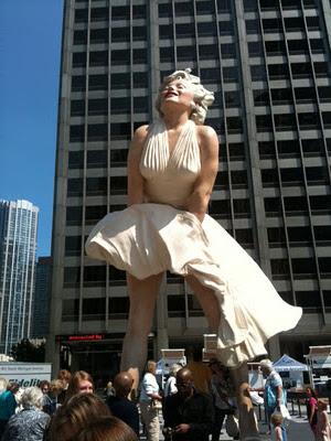 Marilyn Monroe sur le Magnificent Mile