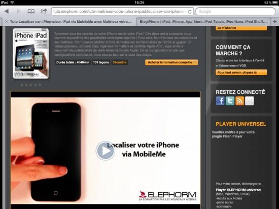 Elephorm-iPad Elephorm, des formations vidéos accessibles depuis votre iPad - Des forfaits VOD illimités à gagner