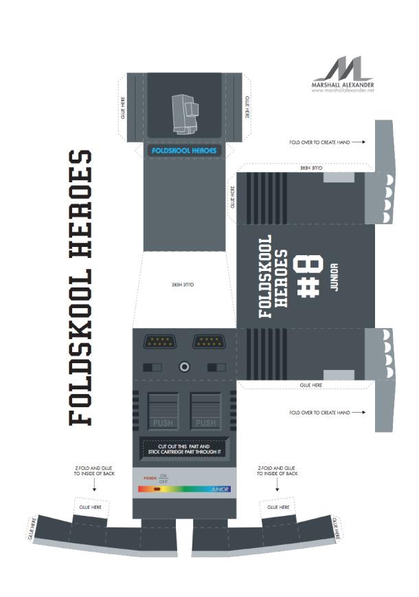 Blog_Paper_Toy_papertoys_Foldskool_Heroes_template_Junior_prev Foldskool Heroes – Marshall Alexander (x13)