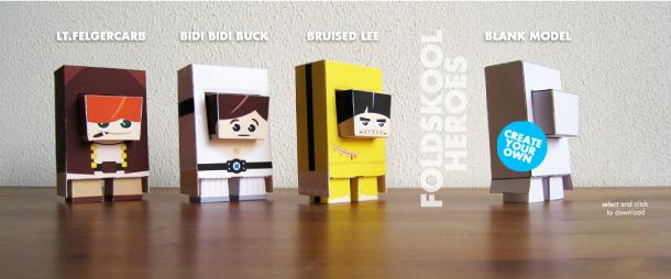 Blog_Paper_Toy_papertoys_Foldskool_Heroes_s1 Foldskool Heroes – Marshall Alexander (x13)