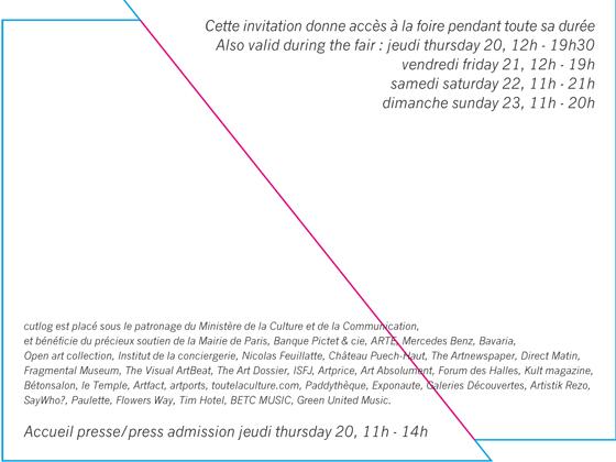 Cutlog Vernissage de cutlog le 19 octobre