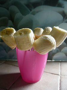 Pop banane chocolat : pré-halloween ? sucette banane chocolat