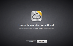 Migration des comptes MobileMe vers iCloud