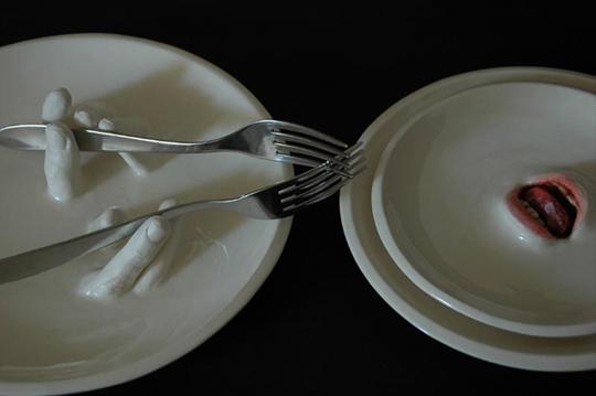 © Ronit Baranga 2011 - Strange Dishes Sculpture by Ronit Baranga