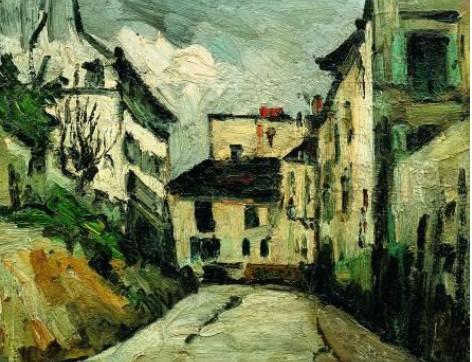 Rue des saules 1873_1874 Cézanne et Paris, au musée du Luxembourg