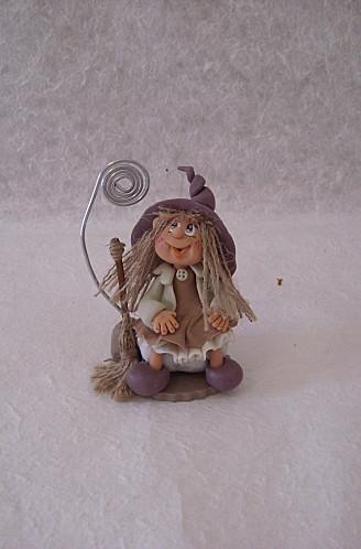 porte-photo ou mémo avec petite sorcière Photo 030