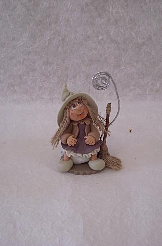 porte-photo ou mémo avec petite sorcière Photo 028