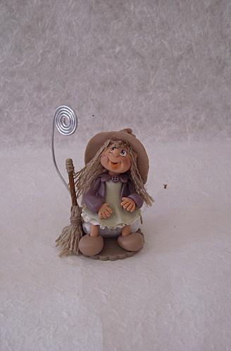 porte-photo ou mémo avec petite sorcière Photo 029