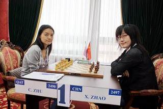 Echecs à Nalchik : Zhu Chen (2490) 0-1 Zhao Xue (2497) - ronde 6 