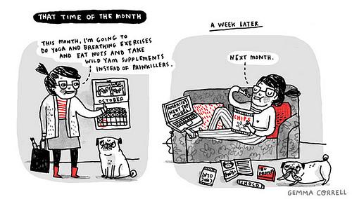 LES BLOGS DU WEB #1 that time of the month (by gemma correll)