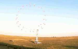 Les cercles dessinés par le prototype de Makani Les cercles dessinés par le prototype de Makani