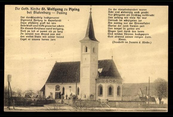 Sankt Wolfgang in Pipping, un rare exemple de gothique campagnard à Munich
