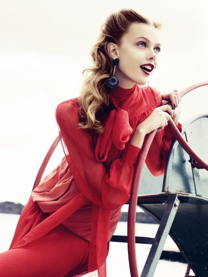 Frida Gustavsson par Andreas Öhlund pour Elle Suède photo Frida Gustavsson par Andreas ohlund pour Elle Suede 1