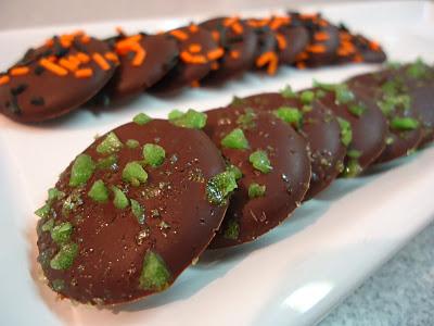 Pastilles au chocolat pour l'Halloween