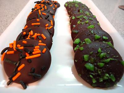 Pastilles au chocolat pour l'Halloween