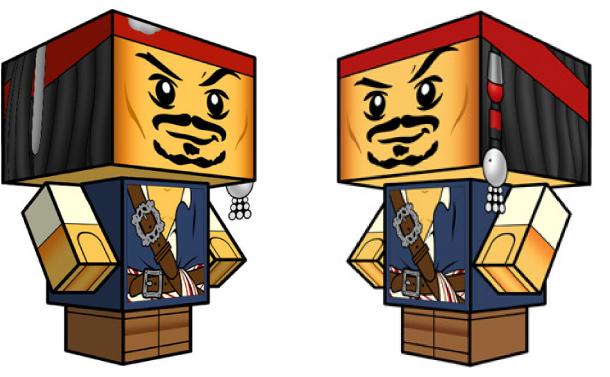 Jack Sparrow Lego x Cubeecraft