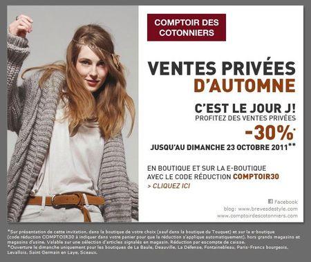 Vente Privée Comptoir des Cotonniers CdCVP2011