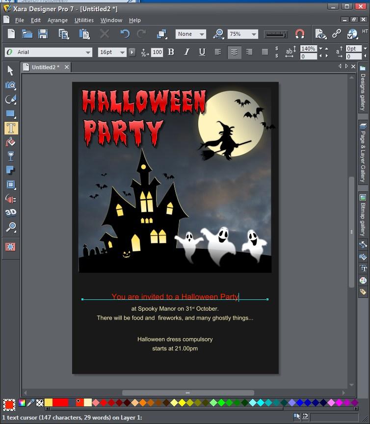 Halloween 5 Créer une invitation pour une fête dHalloween