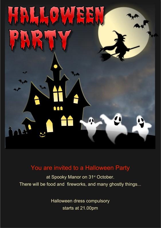 Halloween Invite1 Créer une invitation pour une fête dHalloween