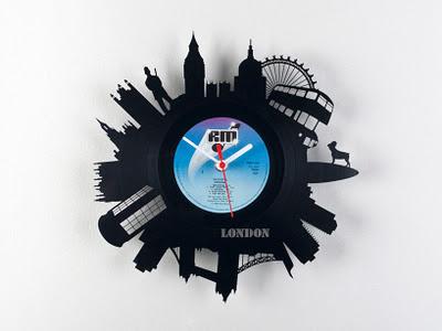 Horloges Vinyl à l'heure des villes du monde
