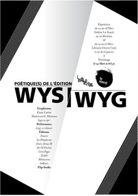 WYSIWYG/Poétique/s de l'édition