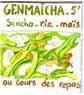 Thé vert et offrande de wagashi