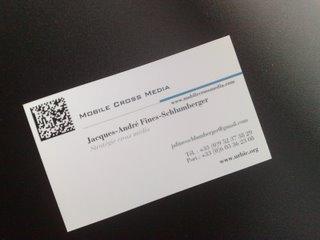 Blog + carte de visite + code 2D