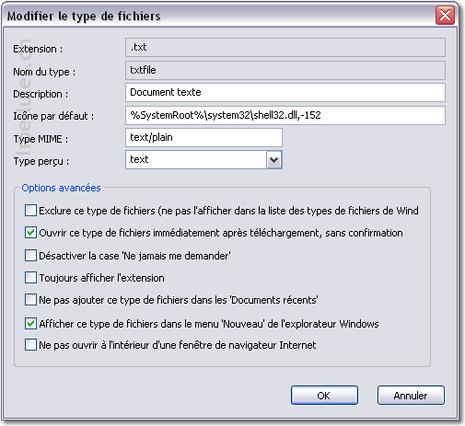 File types manager File types manager