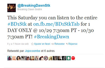 Samedi, écoutez la BO entière de Breaking Dawn !