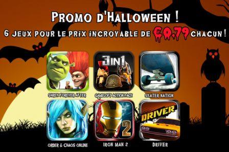 [Bons Plans]6 jeux Gameloft pour iPhone en Promo à 0,79€ pour Halloween