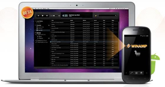 winamp-mac winamp mac WinAmp pour Android se met à jour