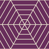 Hexagon Webs in Purple