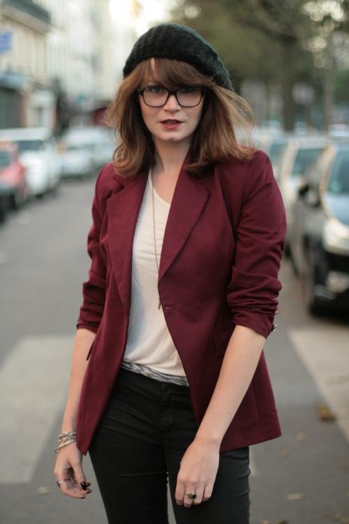 blazer bordeaux Amarante