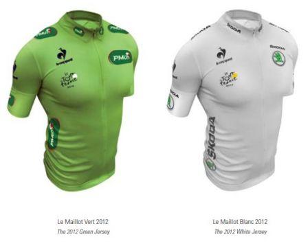 Maillot Vert et Maillot Blanc Tour de France 2012