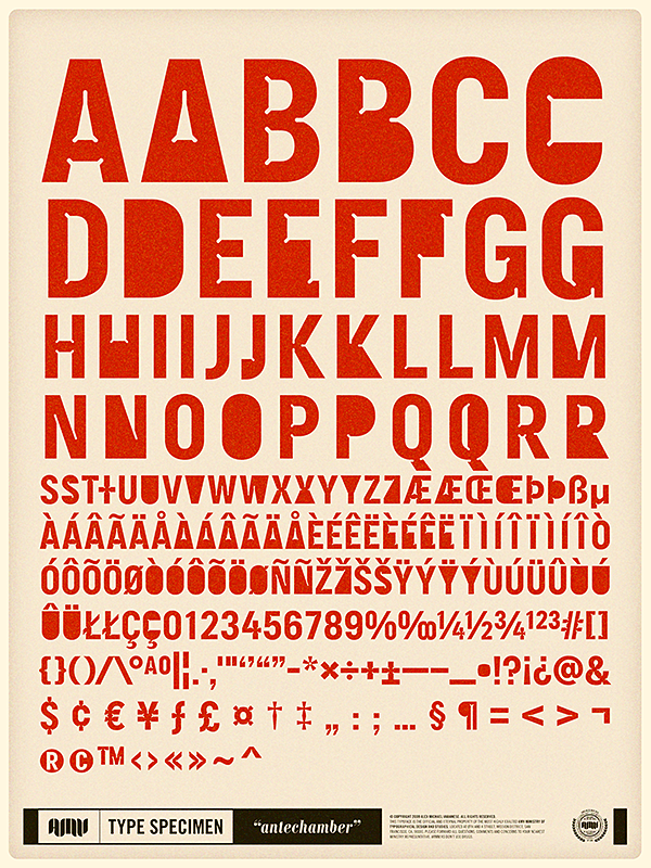 antechamber02 Antechamber, typographie gratuite