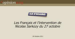 Chez OpinionWay, 58% des Français ont regardé Sarko à la TV