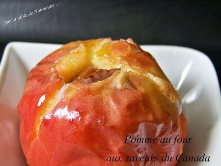 Pomme au four aux saveurs du canada Pomme au four aux saveurs du canada 2
