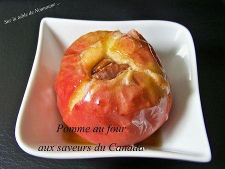 Pomme au four aux saveurs du canada Pomme au four aux saveurs du canada 1